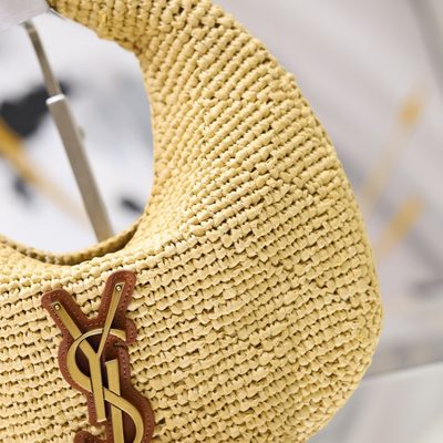 Saint Laurent Icare Hobo in Raffia — 4