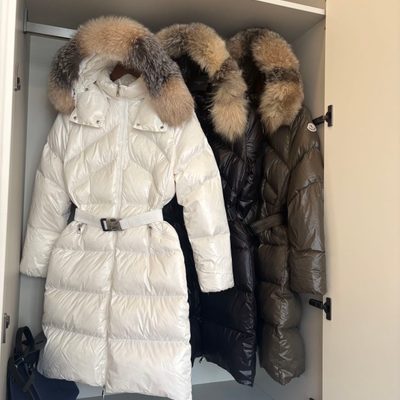 Moncler Boedic Hooded Long Down Jacket — 5