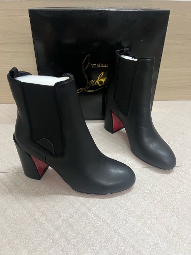 Christian Louboutin Turelastic black leather ankle boots — 4