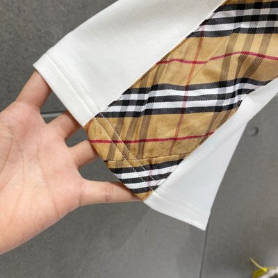 Burberry Check Trim Cotton Shorts — 8