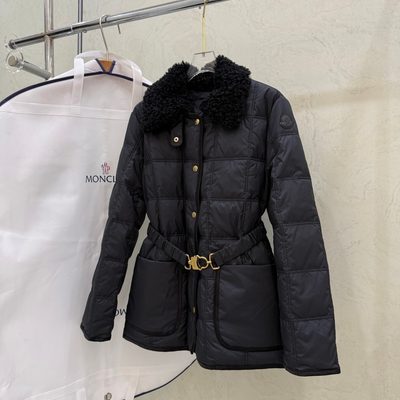 Moncler Cygnes Belted Short Down Jacket — 3