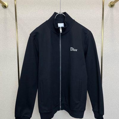 Dior black zip-up track jacket and matching track pants set — 4