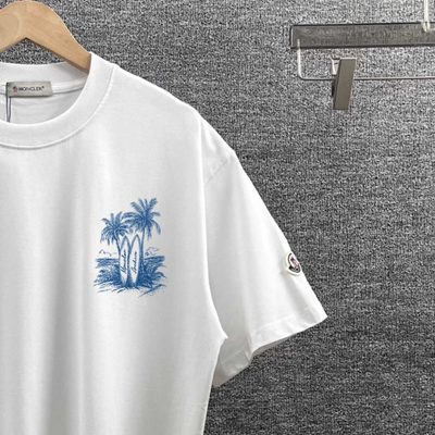 Moncler white cotton t-shirt — 4