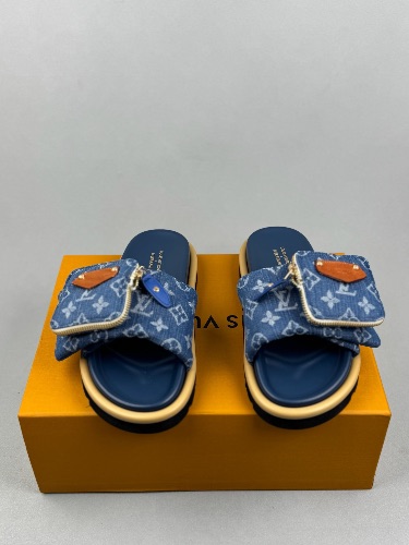Louis Vuitton Pool Pillow mules in Monogram denim — 3