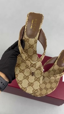 Gucci Vittoria GG canvas thong sandals — 5