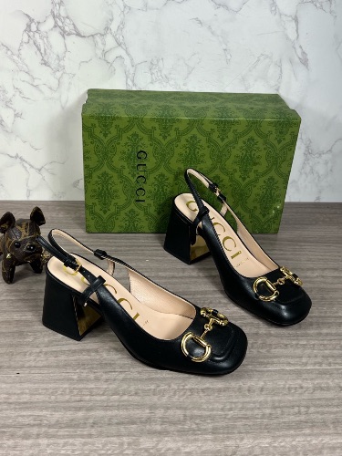 Gucci Horsebit leather slingback pumps — 4
