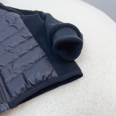 Moncler kids hooded hybrid zip-up jacket — 7