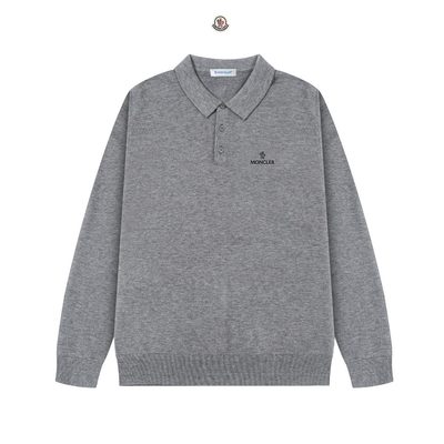 Moncler long-sleeve knit polo sweater — 3