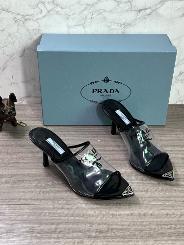 Prada Logo PVC heels — 4