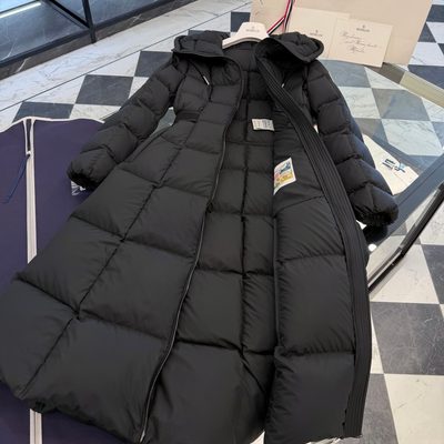 Moncler Faucon Belted Down Coat — 8