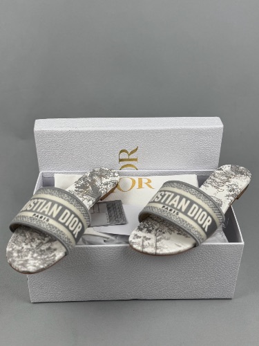 Christian Dior Toile de Jouy Sauvage Dway slides