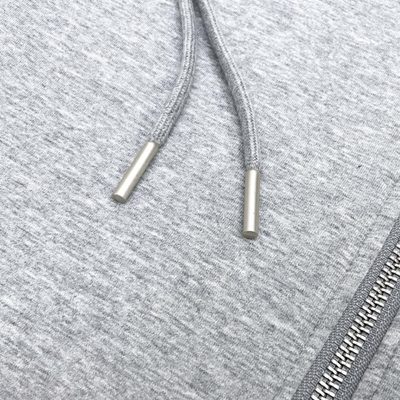 Brunello Cucinelli grey full-zip hooded sweatshirt and matching sweatpants set — 8