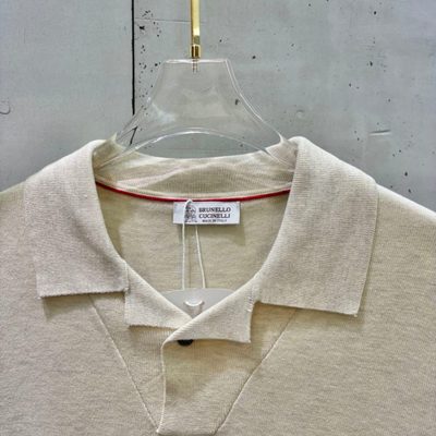 Brunello Cucinelli men's knitted polo shirt — 6