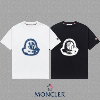Moncler Sketch Embroidered Logo Cotton T-shirts — 3