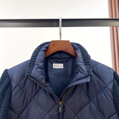 Moncler down-paneled cotton-blend cardigan — 3
