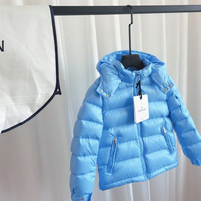 Moncler Enfant Maya Hooded Short Down Jacket — 3