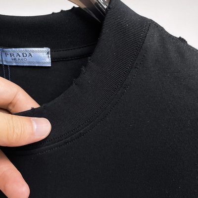Prada black cotton jersey t-shirt — 7