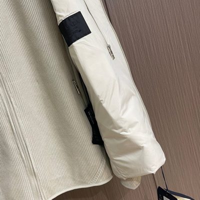Prada hybrid knit and down puffer jacket — 8