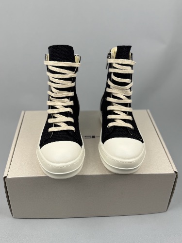 Rick Owens DRKSHDW denim high-top sneakers — 3