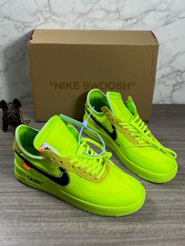 Nike Air Force 1 Low Off-White Volt sneakers — 4