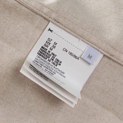 Prada beige cotton and linen chambray shirt — 9