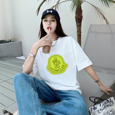 Moncler Enfant white cotton t-shirt — 8