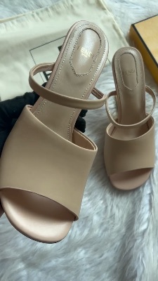 Fendi First sandals in nude leather — 5