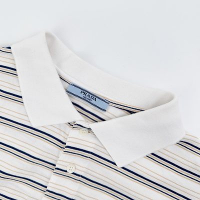 Prada striped piqué polo shirt — 3