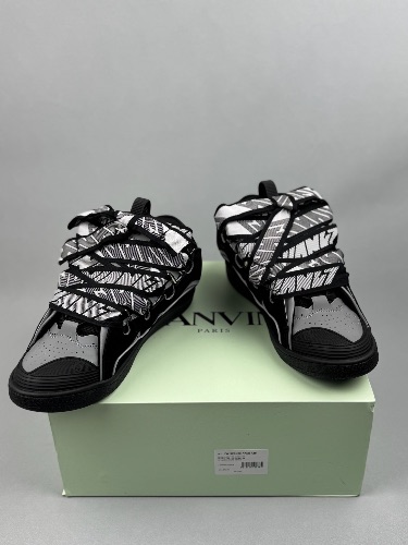 Lanvin Curb leather low-top sneakers — 4