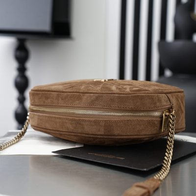 Saint Laurent Loulou Medium Suede Camera Bag — 6