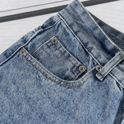 Off-White Diagonal Cotton Slim Fit Jeans — 6