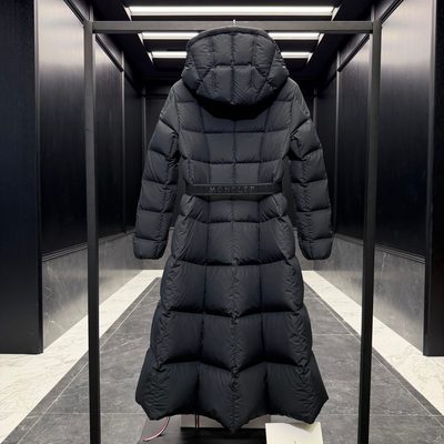 Moncler Faucon Long Down Jacket in black — 9