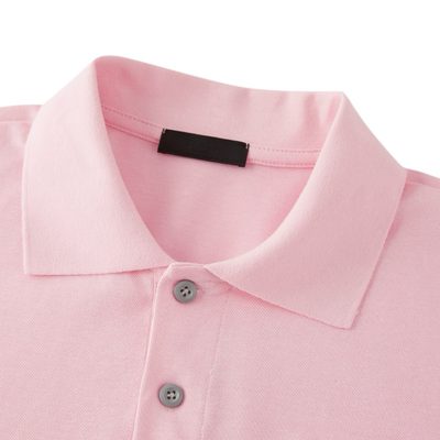 Prada piqué polo shirt in powder pink — 3