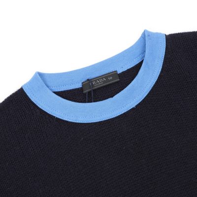 Prada anthracite cashmere crew-neck sweater — 3