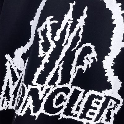 Moncler white spray-printed t-shirt — 9