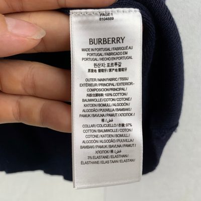 Burberry navy cashmere polo shirt — 10
