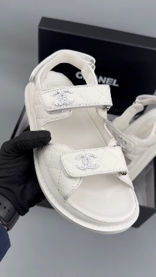 Chanel "Dad Sandals" in quilted leather — 5