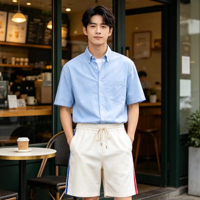 Moncler logo-stripe track shorts — 3