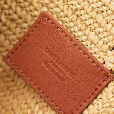 Saint Laurent Le 5 à 7 Raffia Shoulder Bag — 10