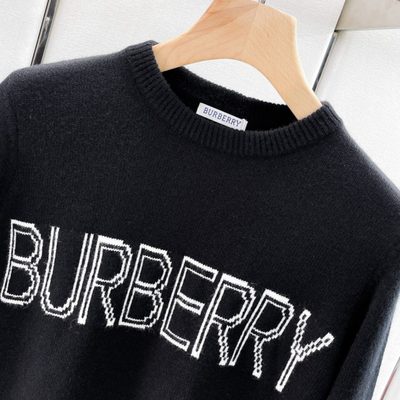 Burberry black crewneck knit sweater — 3