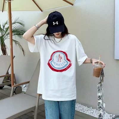 Moncler logo cotton jersey t-shirt — 9