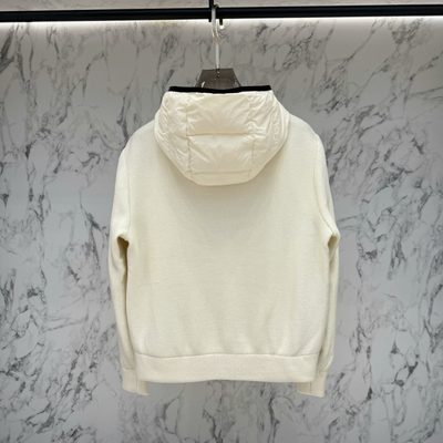 Moncler Padded Waffle-Knit Hoodie — 3