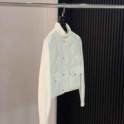 Moncler Diamond Quilted Padded Wool Cardigan — 3