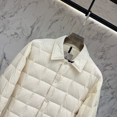 Moncler Castellana Down Quilted Press-Stud Shirt Jacket — 4