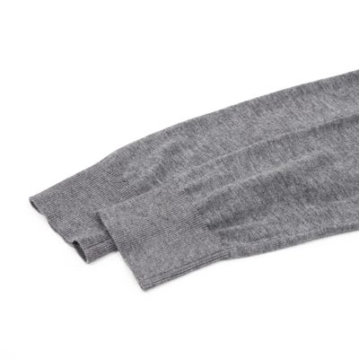 Prada fine-knit anthracite grey virgin wool V-neck cardigan — 8