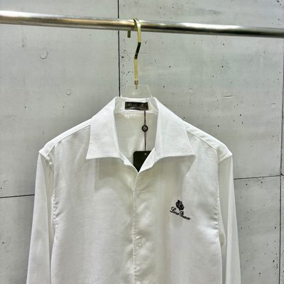 Loro Piana men's white linen shirt and trousers sets — 3