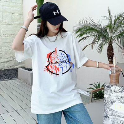 Moncler cotton round neck t-shirt — 8