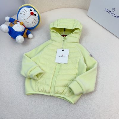 Moncler kids hooded hybrid zip-up jacket — 4