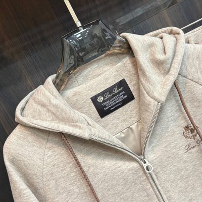 Loro Piana zip-up hoodie and matching sweatpants set — 6