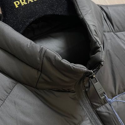 Prada Re-Nylon black puffer vest — 8